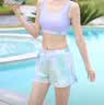 佑游游泳衣女泡温泉分体式保守显瘦遮肉游泳装四件套16036彩色星空M 实拍图