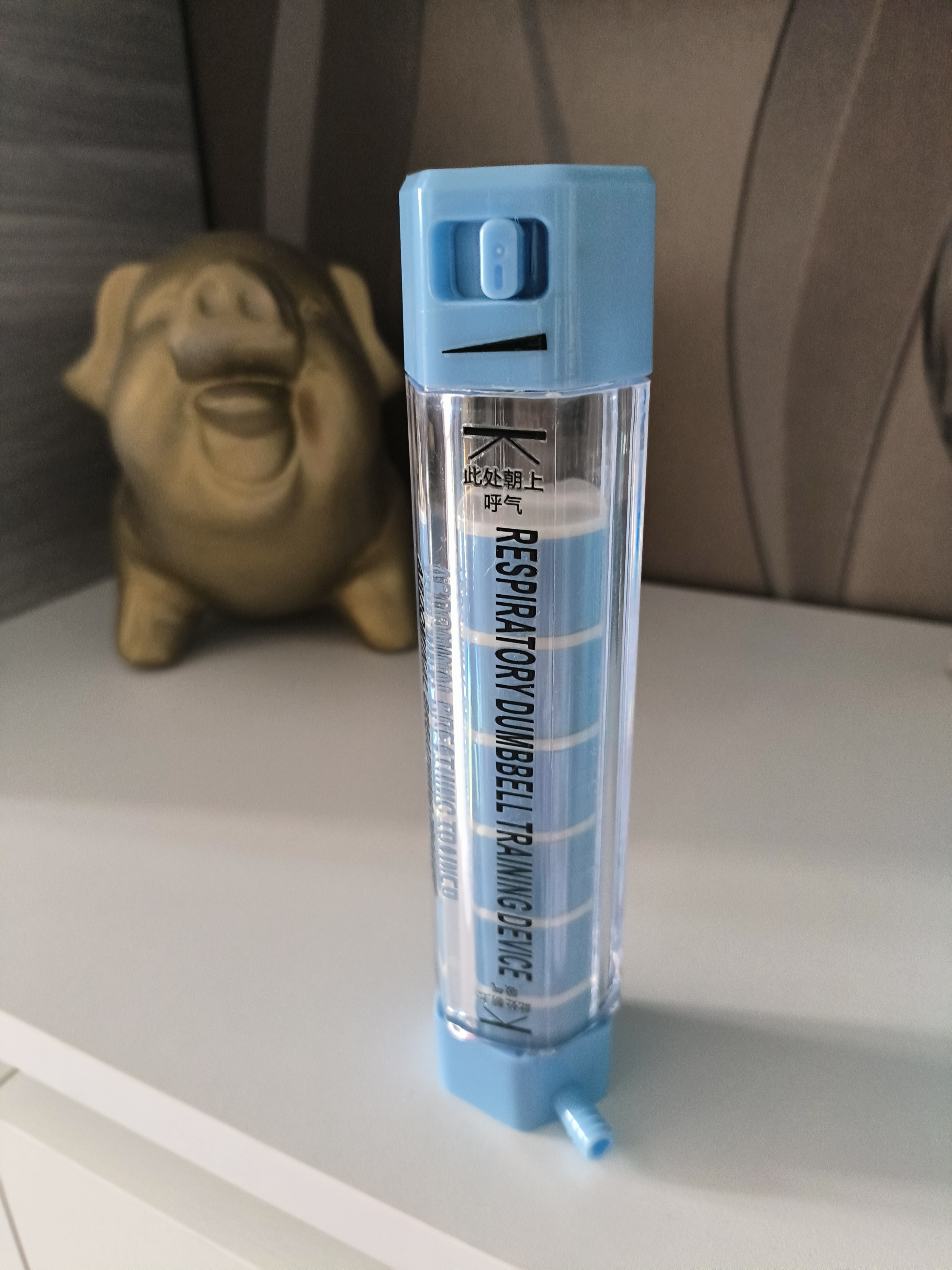 医康臣（UECONCH）负重呼吸哑铃腹式呼吸吹气训练器肺活量锻炼腹肌马甲线神器 实拍图