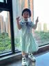 江博士学步鞋夏季男女童轻便运动风宝宝儿童凉鞋2B14A2042CW米/紫25码 实拍图