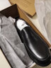 骆驼牌 皮鞋男士商务休闲鞋软底软皮爸爸懒人鞋子 W932263660 黑色 42 晒单实拍图
