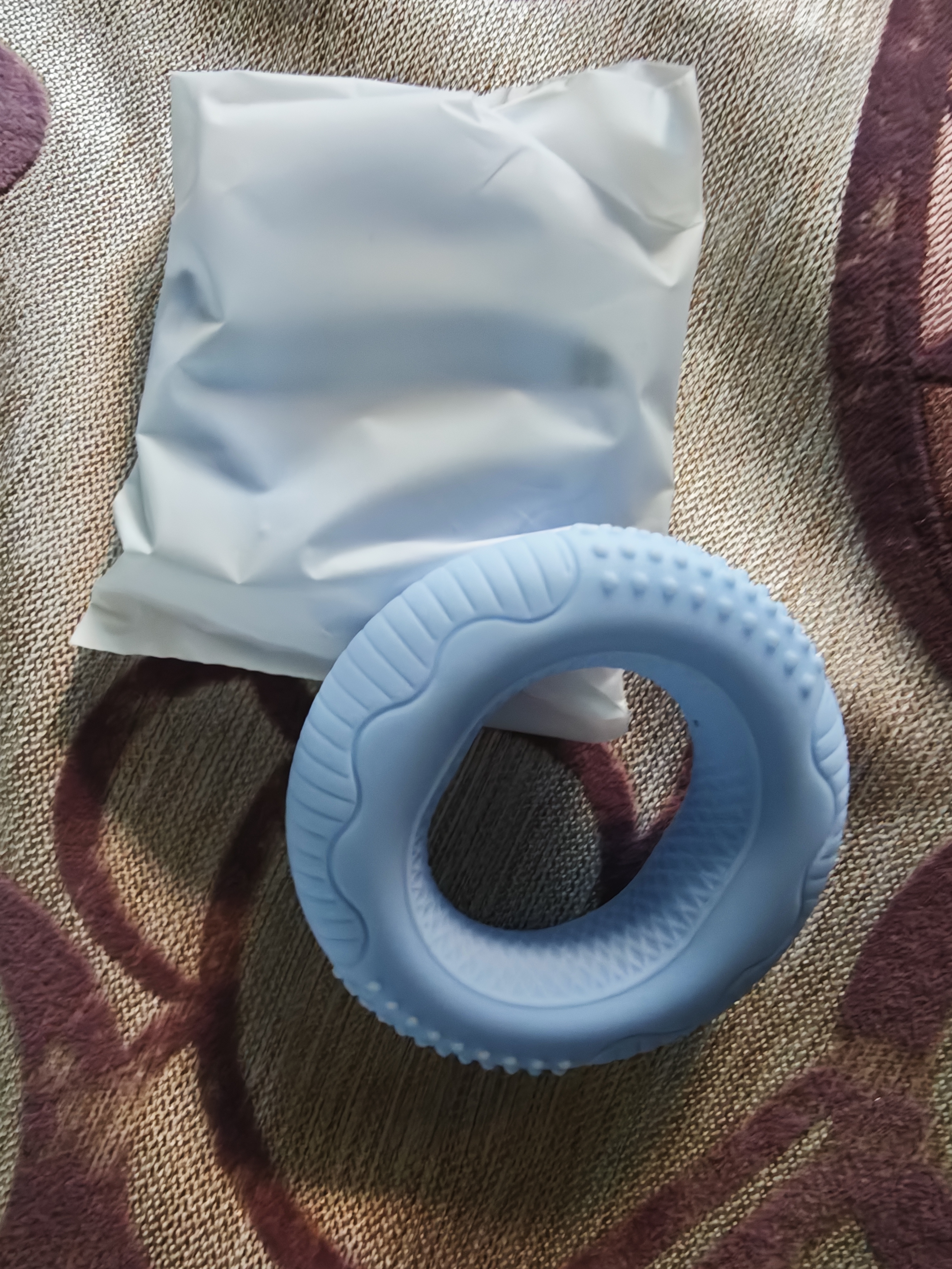 匹克握力器硅胶握力圈手指康复训练手力男女腕力健身练小臂便捷 蓝色 实拍图