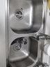 水贞不锈钢水槽双槽加厚拉丝洗菜盆厨房洗碗池洗菜池双盆水池套餐台下 加厚款双槽75*40基础款 实拍图