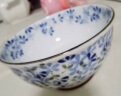 光峰 日本进口小蓝芽陶瓷米饭碗汤碗泡面碗复古碗日式家用餐具釉下彩 16*8cm 加大号碗 6.3英寸 实拍图