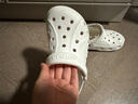 卡骆驰（CROCS）洞洞鞋贝雅女鞋夏季新款凉鞋拖鞋情侣凉拖鞋沙滩鞋男士 10126-100/白色（建议拍小一码） 36-37 (220mm) M4W6 实拍图