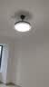 【全网低价】隐形风扇灯静音餐厅卧室灯可调光一体吊扇灯中山灯具 黑色48寸/离线语音【可遥控/大风力】 实拍图