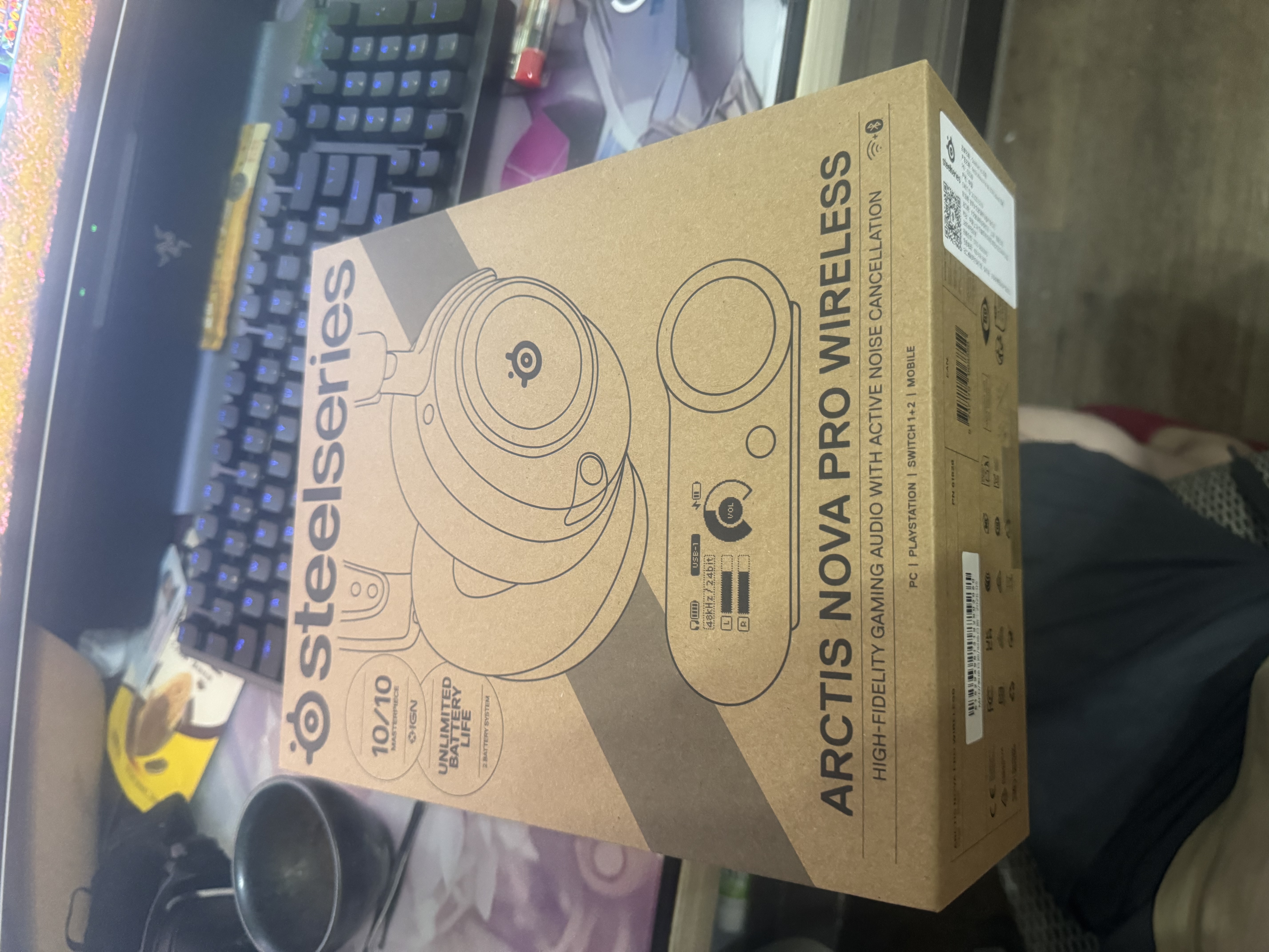 赛睿（SteelSeries）【Faker冠军同款】寒冰新星Arctis Nova Pro Wireless电竞无线游戏电竞耳机耳麦四模ANC环保装 实拍图