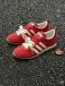 adidas「冰淇淋T头鞋」VS JOG 2.0薄底运动鞋男女阿迪达斯轻运动 浅猩红/暖香草色/树脂黄   38 实拍图