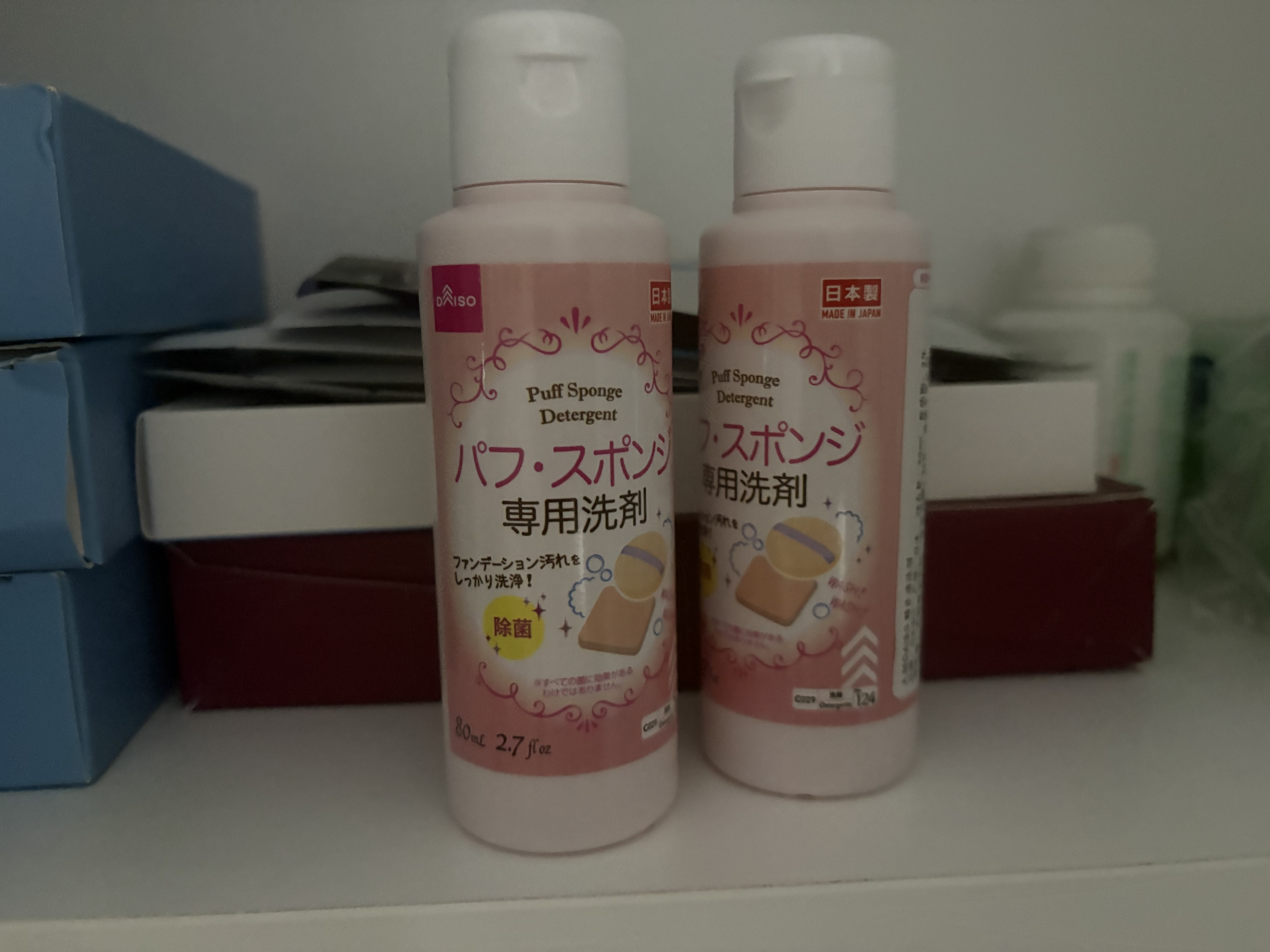 大创（daiso）粉扑清洁剂80ml*2瓶 日本原装进口 洗脸扑化妝海绵彩妆专用清洗剂 实拍图