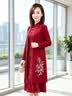 俞兆林（YUZHAOLIN）婚礼妈妈装2026新款喜婆婆婚宴礼服春秋装阔太太旗袍连衣裙两件套 RL-9239 红色【两件套】 2XL 【建议105-120斤】 实拍图