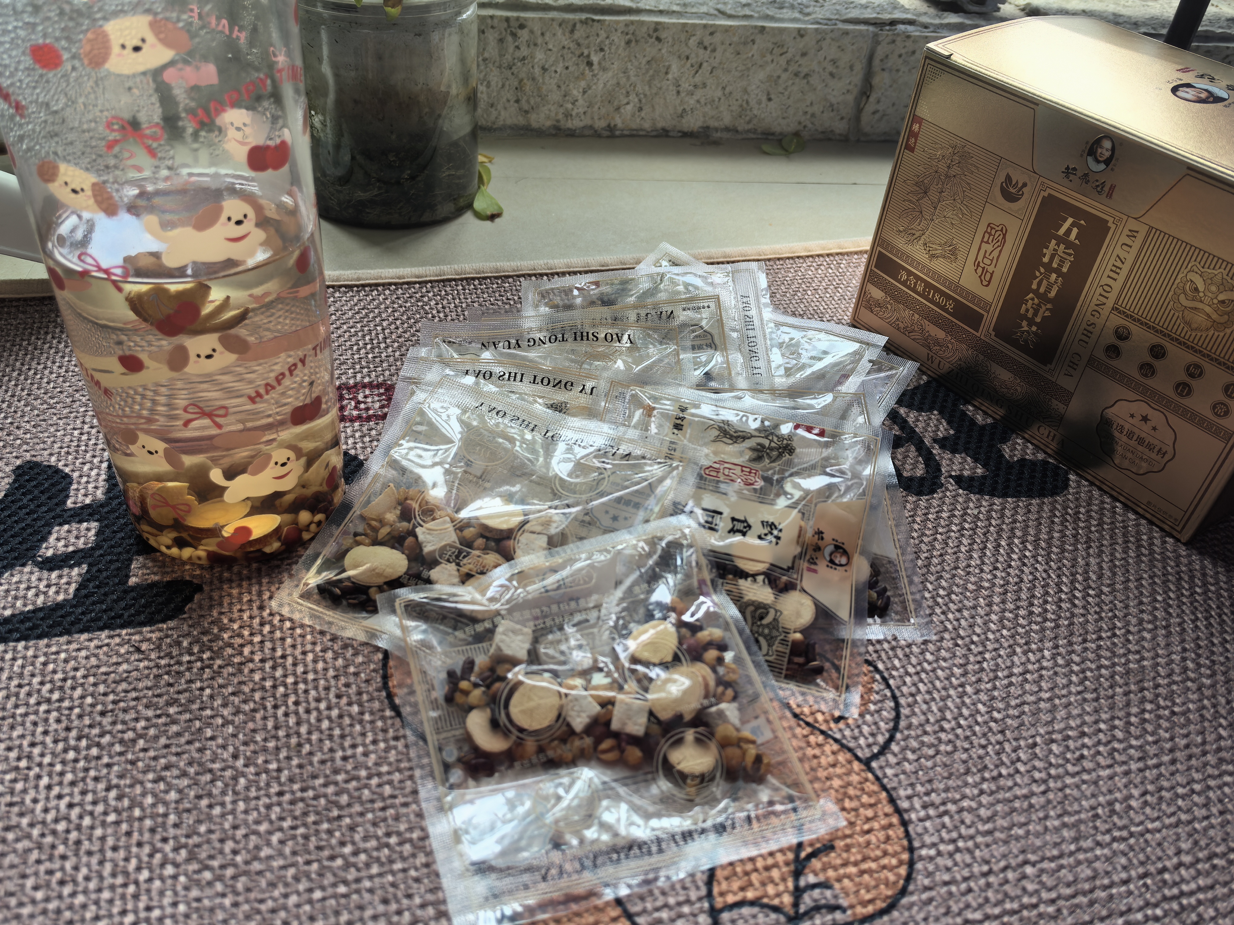 黄飞鸿五指毛桃茶赤小豆炒薏米芡实茯苓湿气水肿脾胃调理养生中秋节礼物 实拍图