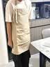 光多拉防水围裙厨房防油污家用做饭无袖帆布工作服男士女士家务清洁卡其 实拍图