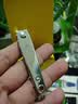 【强人正品】指甲剪套装不锈钢指甲钳指甲刀带甲搓锋利防飞溅 中号平口【微信专享】 实拍图