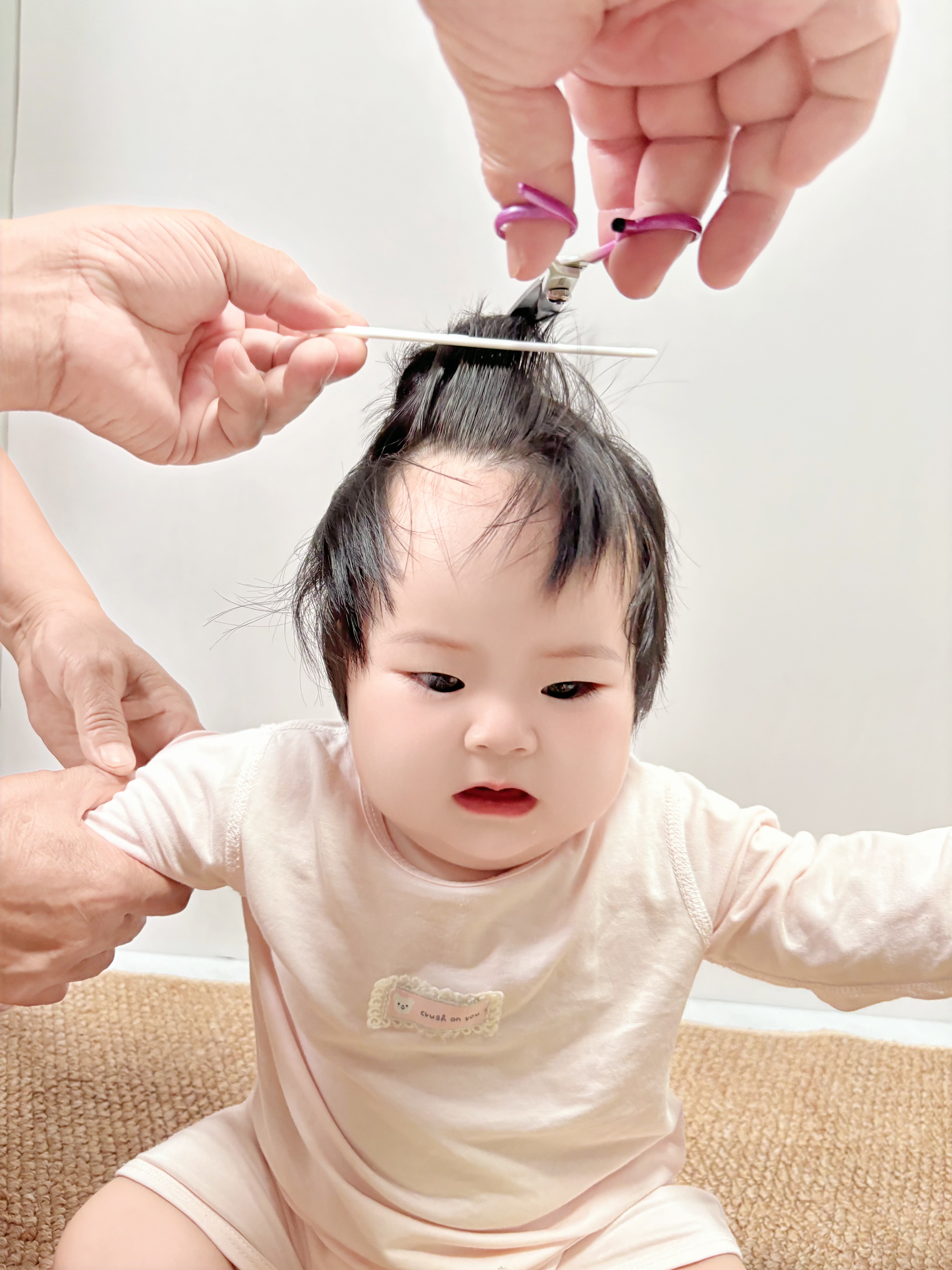 马博士儿童理发剪刀宝宝美发剪刀婴儿安全剪发神器自己剪刘海打薄套装 实拍图