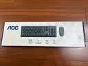 AOC KM160键盘鼠标套装 有线键鼠套装 全尺寸商务办公 防泼溅 笔记本电脑键盘 黑色 实拍图