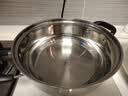 美厨（MAXCOOK）304不锈钢火锅26cm 汤锅电磁炉火锅复底带盖 送一对火锅勺MH-26 实拍图