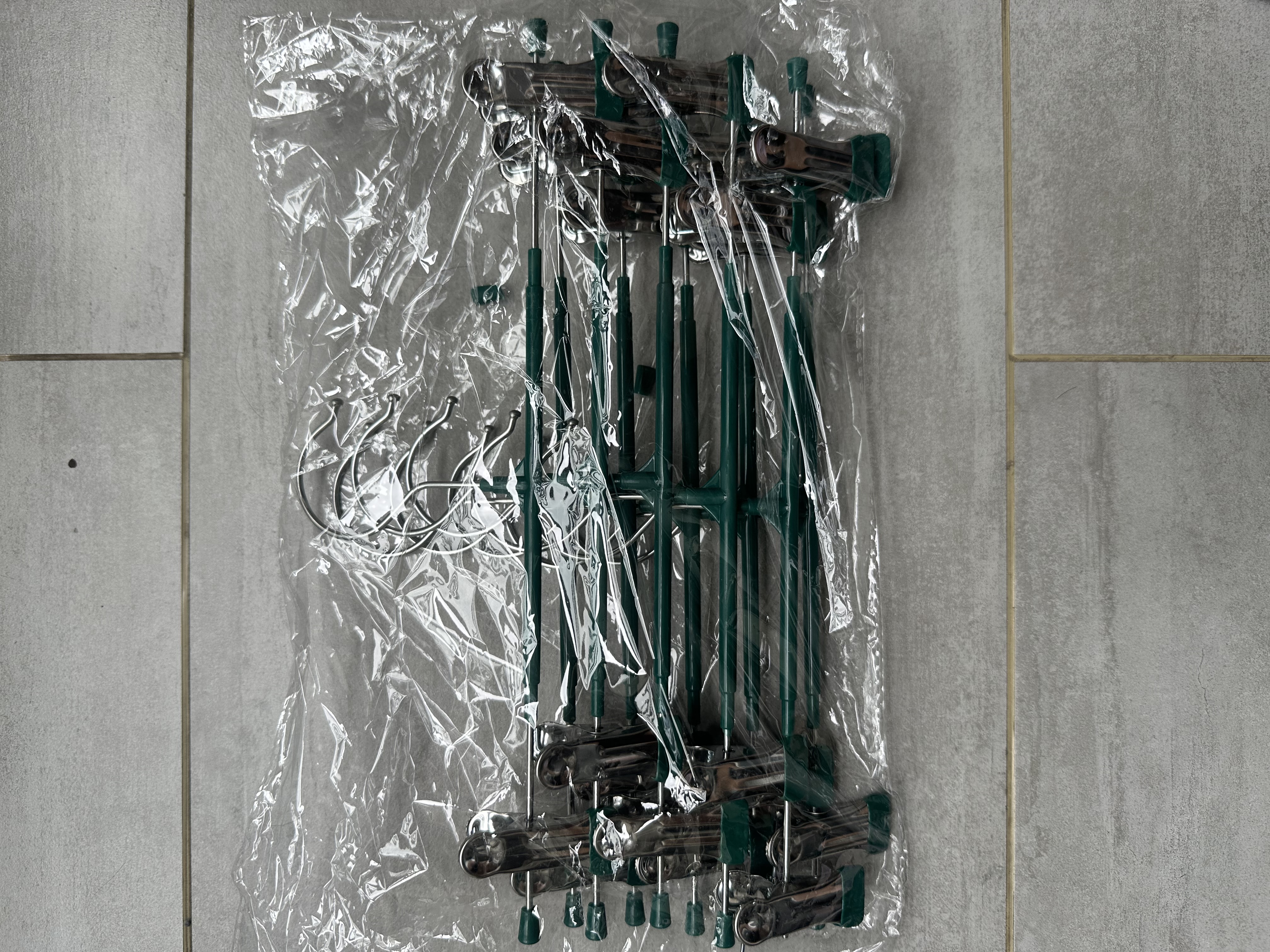 宜思家（YISIJIA）裤架夹子家用无痕挂裤子衣架专用神器防滑jk裙夹不锈钢内衣短裤夹 【加粗防滑+无痕裤夹】孔雀蓝 20个装 实拍图