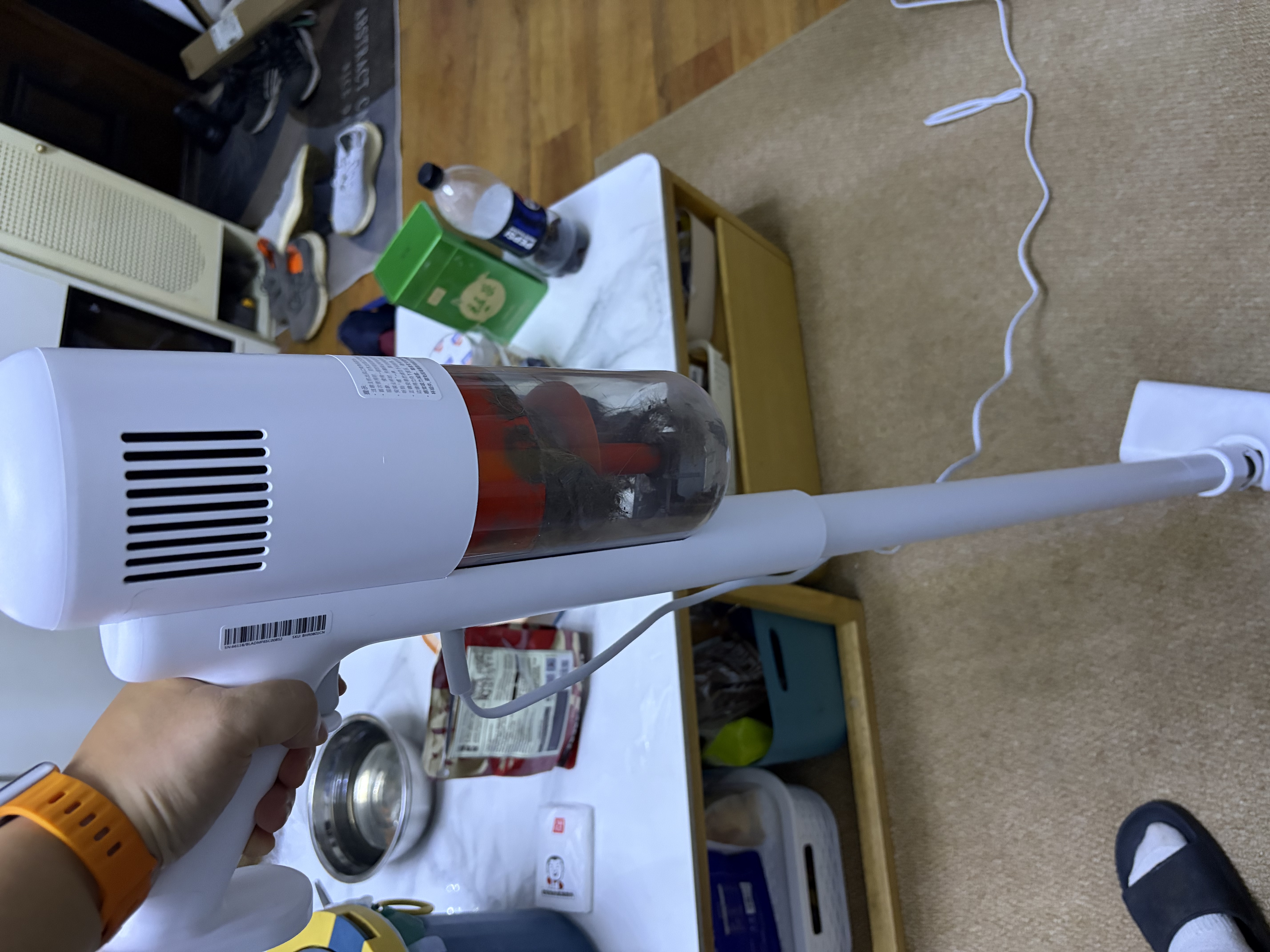 米家小米有线吸尘器 家用升级风道一键拆卸 可视化尘杯 纤薄机身除尘 B210 实拍图
