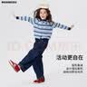 moonkids童装女童超好看裤子套装2026秋装儿童毛衣牛仔裤洋气女孩 晒单实拍图