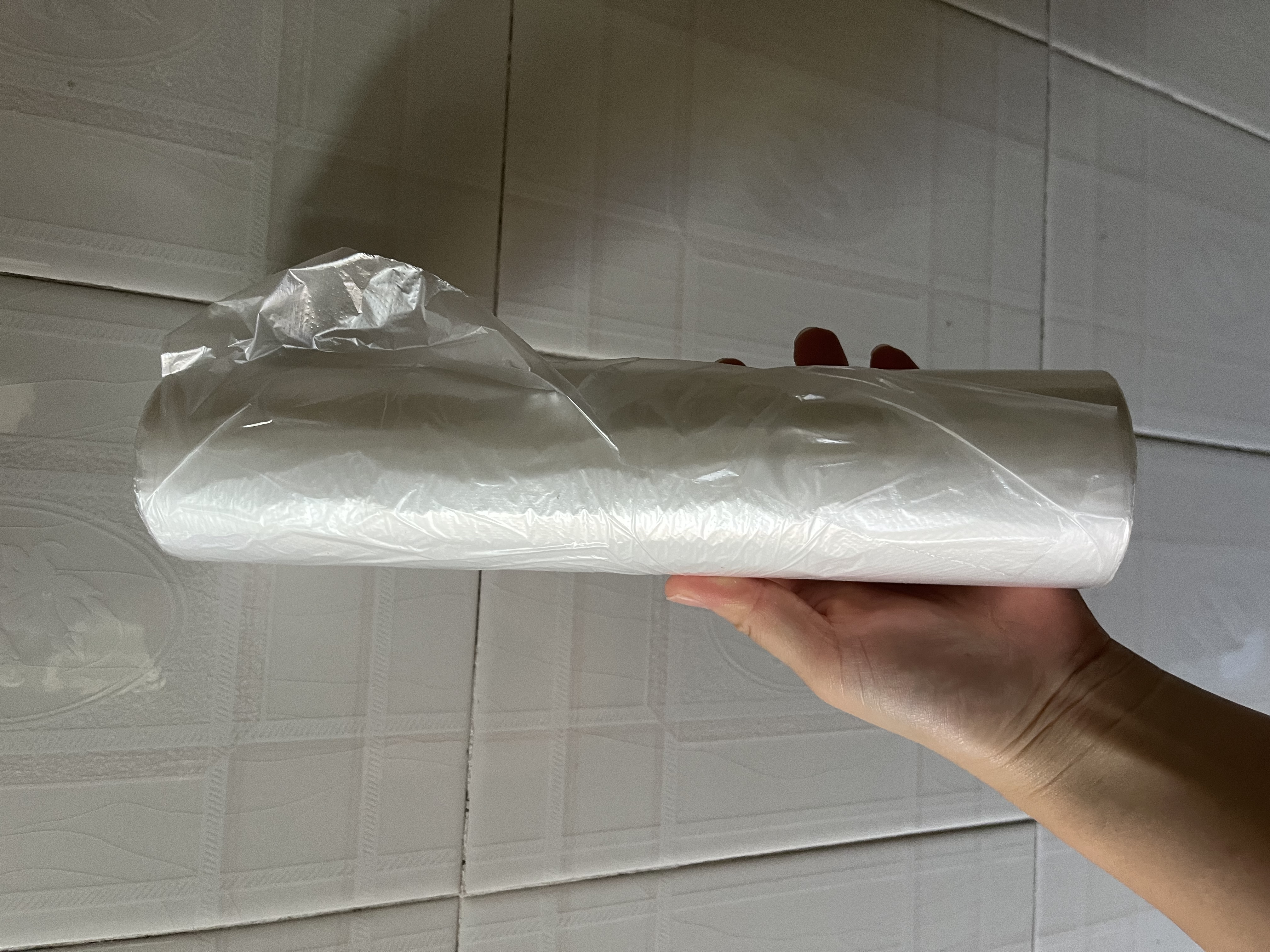 佳能（Glad）食品级保鲜袋小大超大400个 平口点断式 生鲜蔬果保鲜食品袋 实拍图