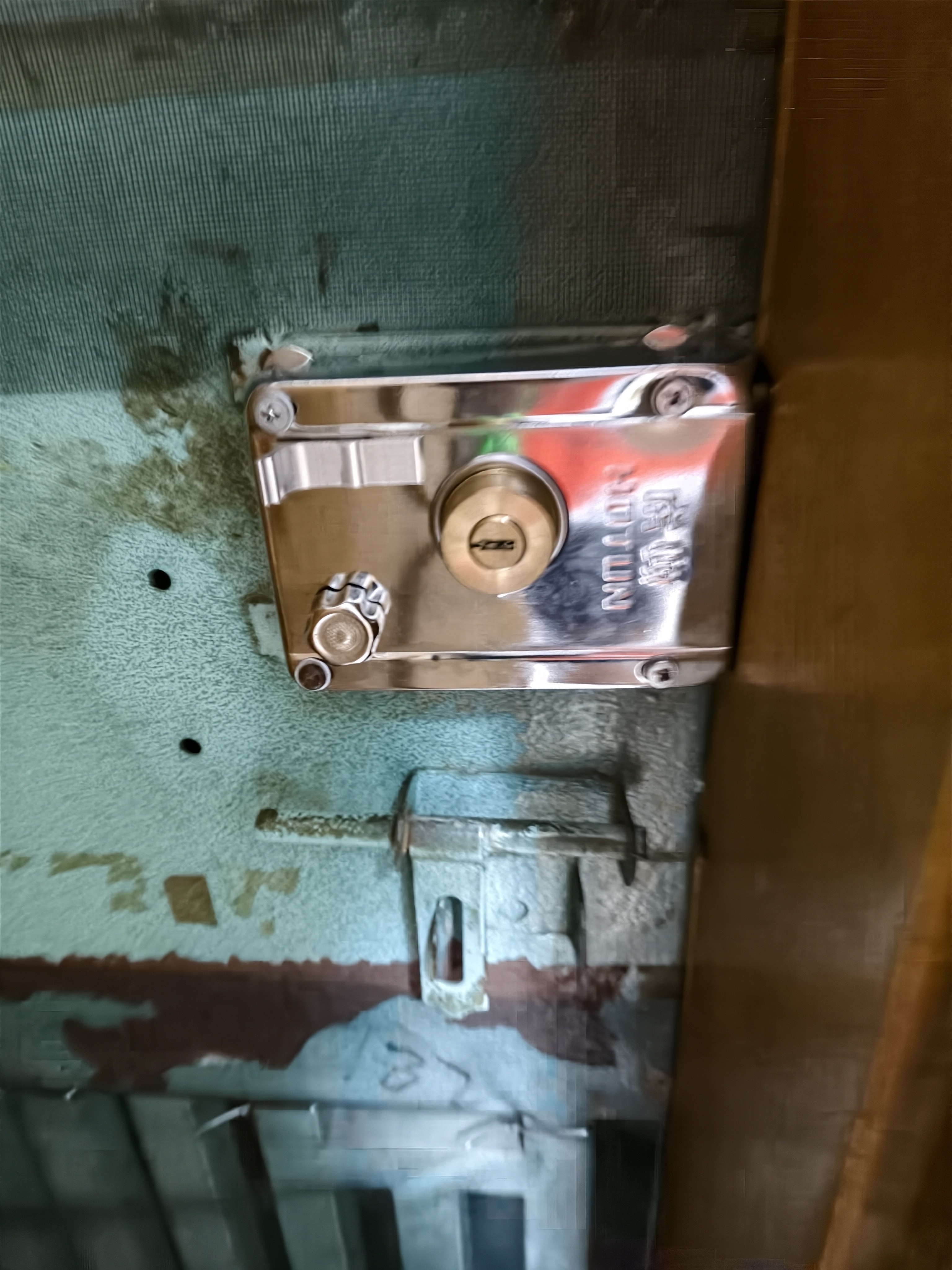 虎顿（HOTUN）防盗门锁外装门锁老式门锁铁门锁木门锁室内外门锁9698左开 实拍图