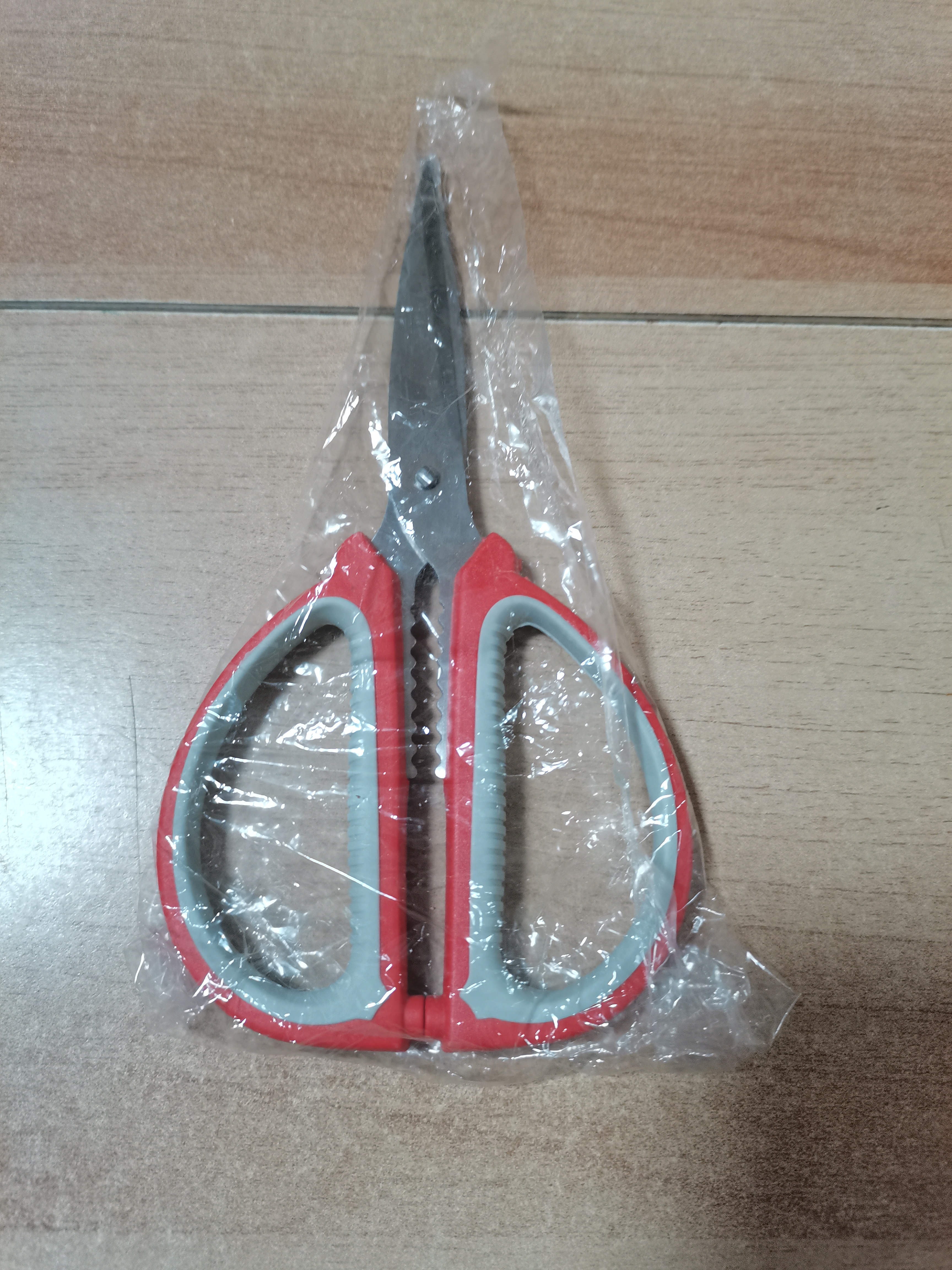 【鸿运当头】红剪刀多功能商用工业用大号剪子厨房不锈钢裁剪线简刀园艺剪花缝纫裁缝专用学生 红色大号1把 实拍图