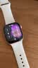 Apple/苹果 Watch S11 智能手表GPS款42毫米玫瑰金色铝金属表壳淡桃粉色运动型表带S/M MEUN4CH/B 实拍图