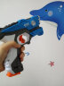 儿童玩具枪可对战射飞碟打蜘蛛男孩声光玩具模型电动枪 3-6岁红外线感应吃鸡镭射枪儿童生日礼物 （单枪）蓝色枪+飞碟 实拍图