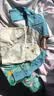 嘟嘟家【100%棉】女童衣服T恤秋季男童纯棉衣服男童打底衫秋装 乳蓝120 实拍图
