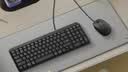 罗技（Logitech）MK106 键鼠套装 有线键鼠套装 办公键鼠套装 电脑键盘 紧凑型 黑色 实拍图