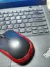 罗技（Logitech）M185鼠标 无线鼠标 办公鼠标 对称鼠标 黑色红边 带无线2.4G接收器 实拍图