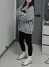 笙格儿德绒秋裤女加绒打底裤春薄绒裤内穿大码紧身线裤保暖裤子女秋冬季 黑色 L (95-115)斤 实拍图