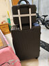 袋鼠（KANGAROO）行李箱男大容量32女学生高颜值旅行箱轻音万向轮拉杆箱结实皮箱 炫酷黑【升级子母款】 26英寸 【中长途游-8-12天出行】 实拍图