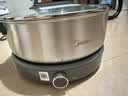 美的（Midea）0涂层电火锅电煮锅不锈钢火锅专用锅分体可拆全钢速沸电火锅电热锅多功能锅6.5L多用途锅HGS30G1 实拍图