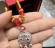 中国黄金平安锁足银项链宝宝银锁长命锁婴儿满月周岁礼物送新生儿见面礼 福运足银平安锁宝宝款【今/次日达】 实拍图