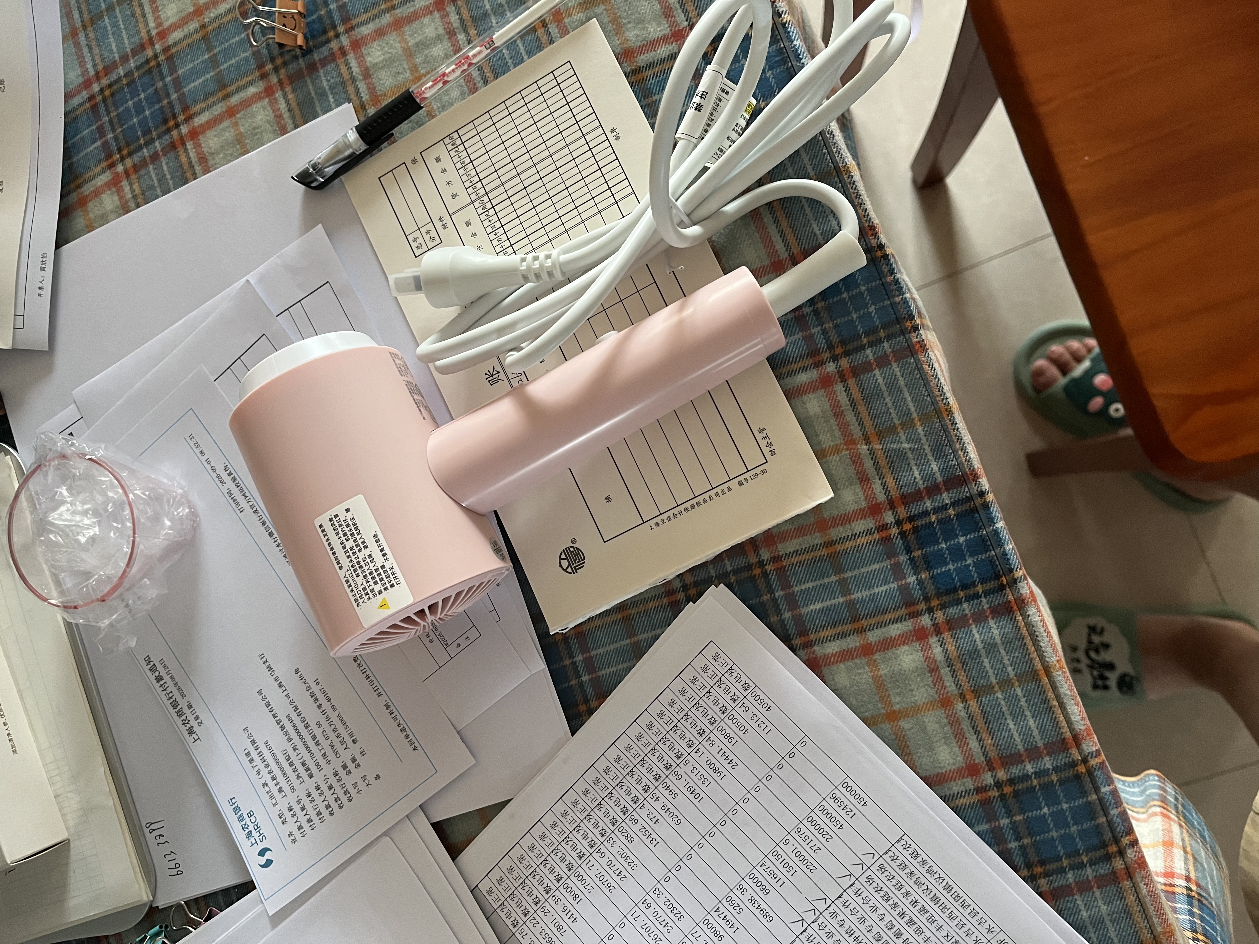 康夫（CONFU）吹风机学生宿舍专用1100w小功率速干护发不伤发家用小型便携折叠电吹风筒KF-3152初樱粉生日礼物 实拍图