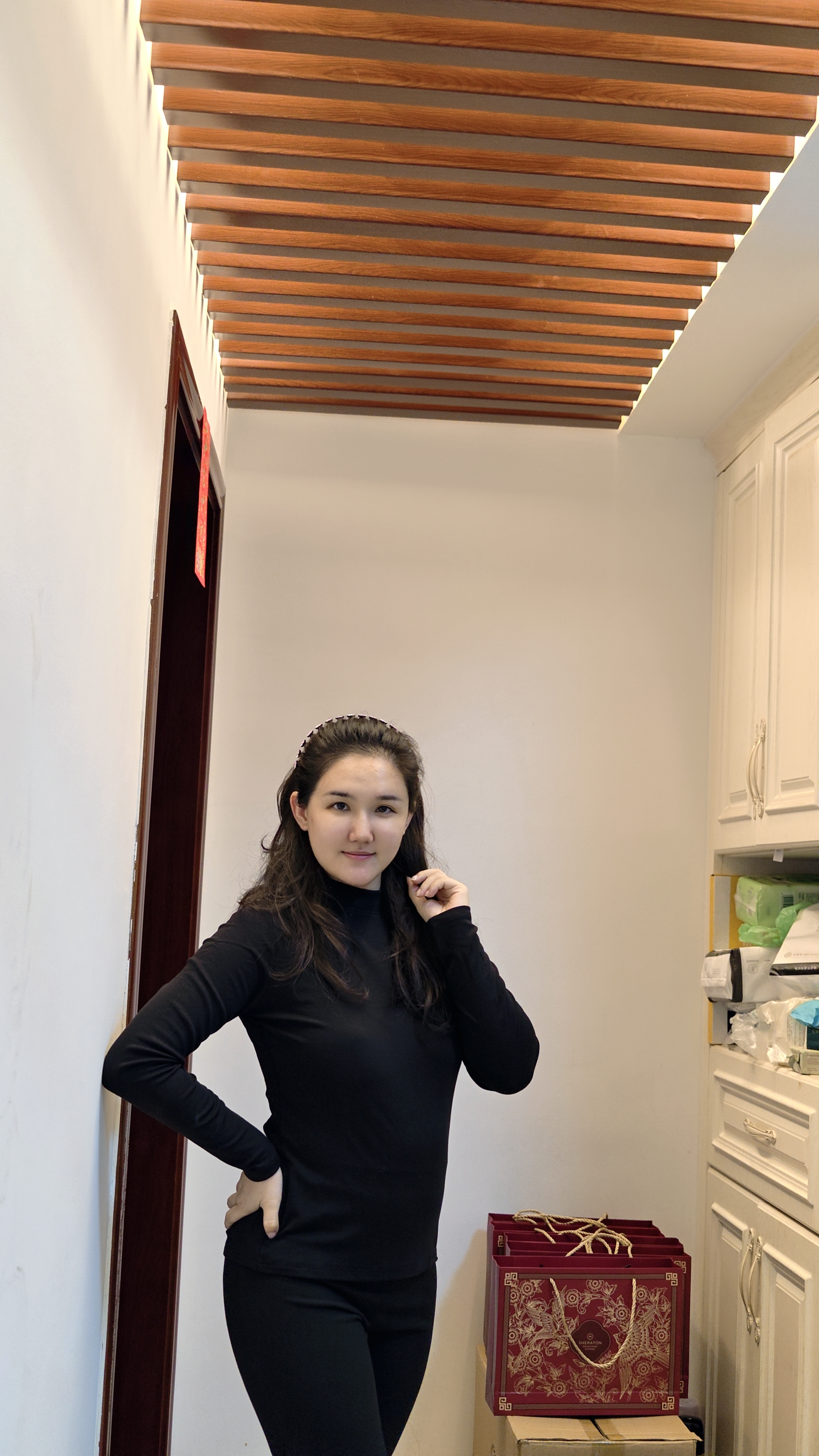 猫人【玻尿酸天丝】2026春季新品中高领羊毛打底衫女修身内搭长袖上衣 实拍图