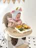 巧乐熊宝宝餐椅可折叠0-6岁婴幼儿童吃饭餐桌椅6个月以上防侧翻多功能 里瑟米-可折叠【万向轮+坐垫+双餐盘+置物篮】 实拍图