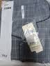 红豆居家男士精梳纯棉睡衣男格纹长袖家居服 山黛蓝 L 实拍图