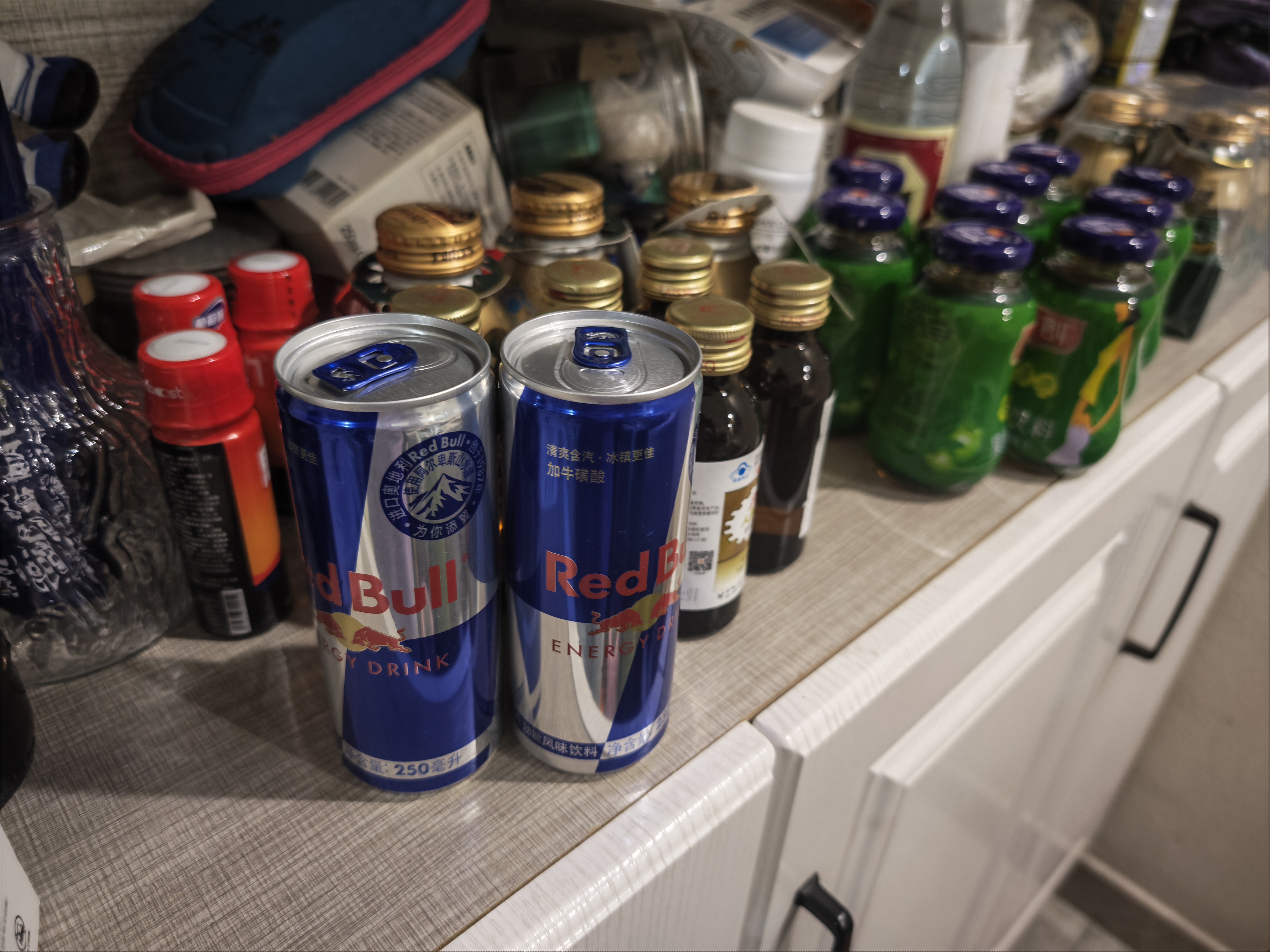 红牛Red Bull劲能风味维生素能量运动饮料250ml*24罐含浓缩绿茶粉 实拍图