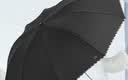 天堂伞 加大雨伞三折 经典商务伞格纹10骨加大雨伞男女 黑色 实拍图
