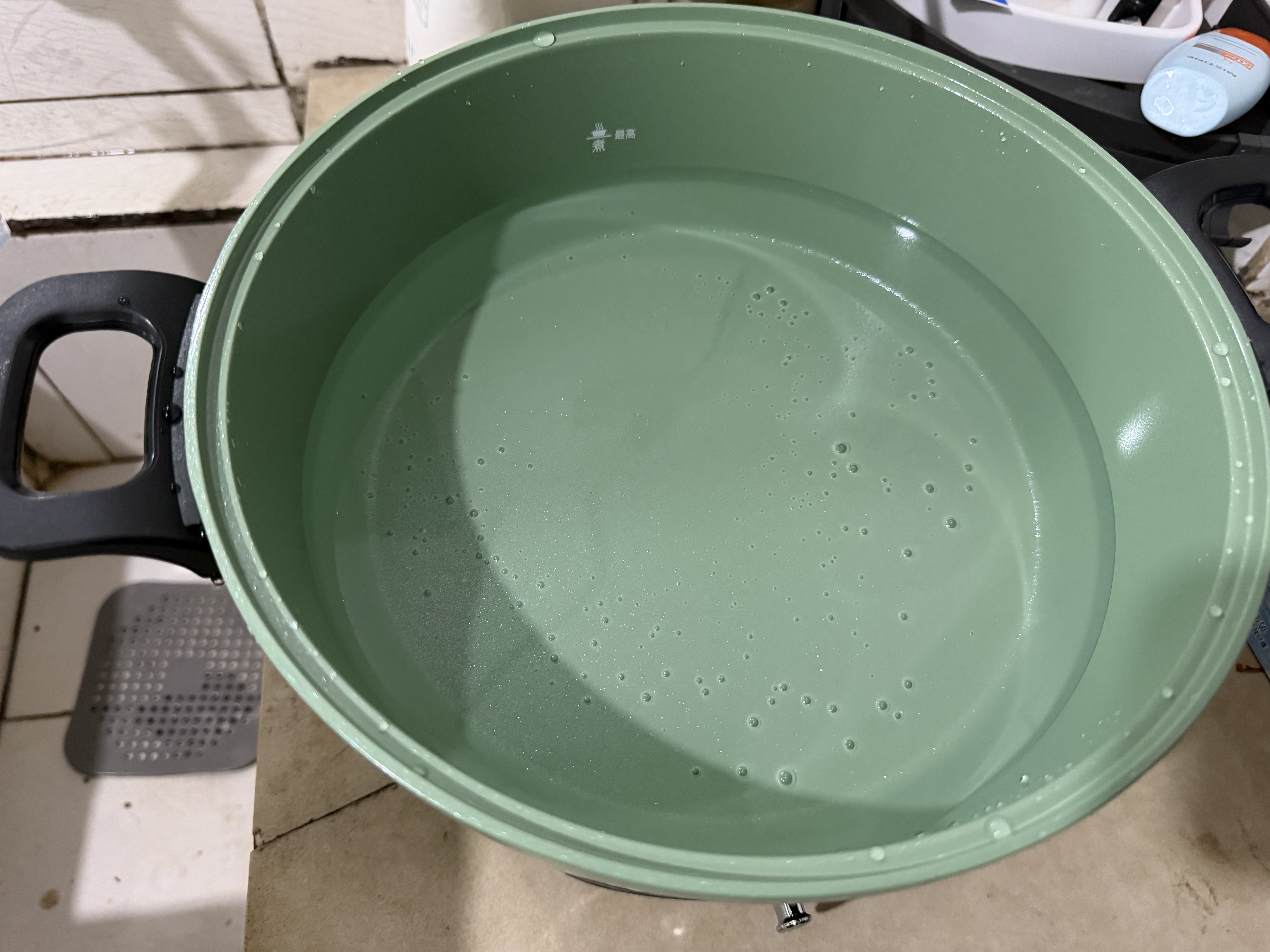 摩飞电器（Morphyrichards） 多功能锅电火锅家用分体式鸳鸯火锅电炒锅烧烤肉蒸煮炒煎电煮锅MR9087 3L 清新绿【标配】涂层升级 实拍图
