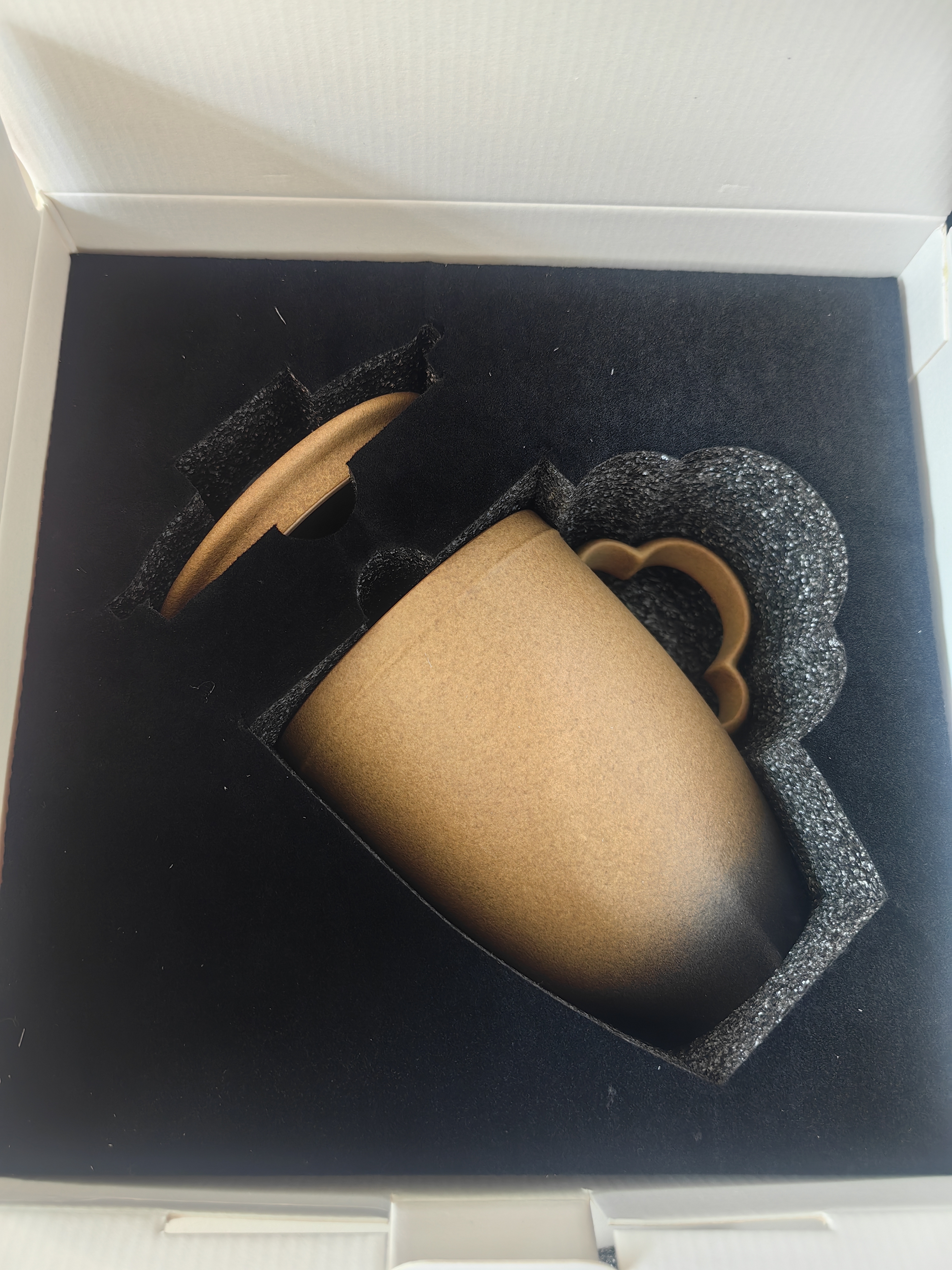 万仟堂高档茶杯办公杯 陶瓷杯水杯马克杯个人专用泡茶杯茶水分离 云起 实拍图