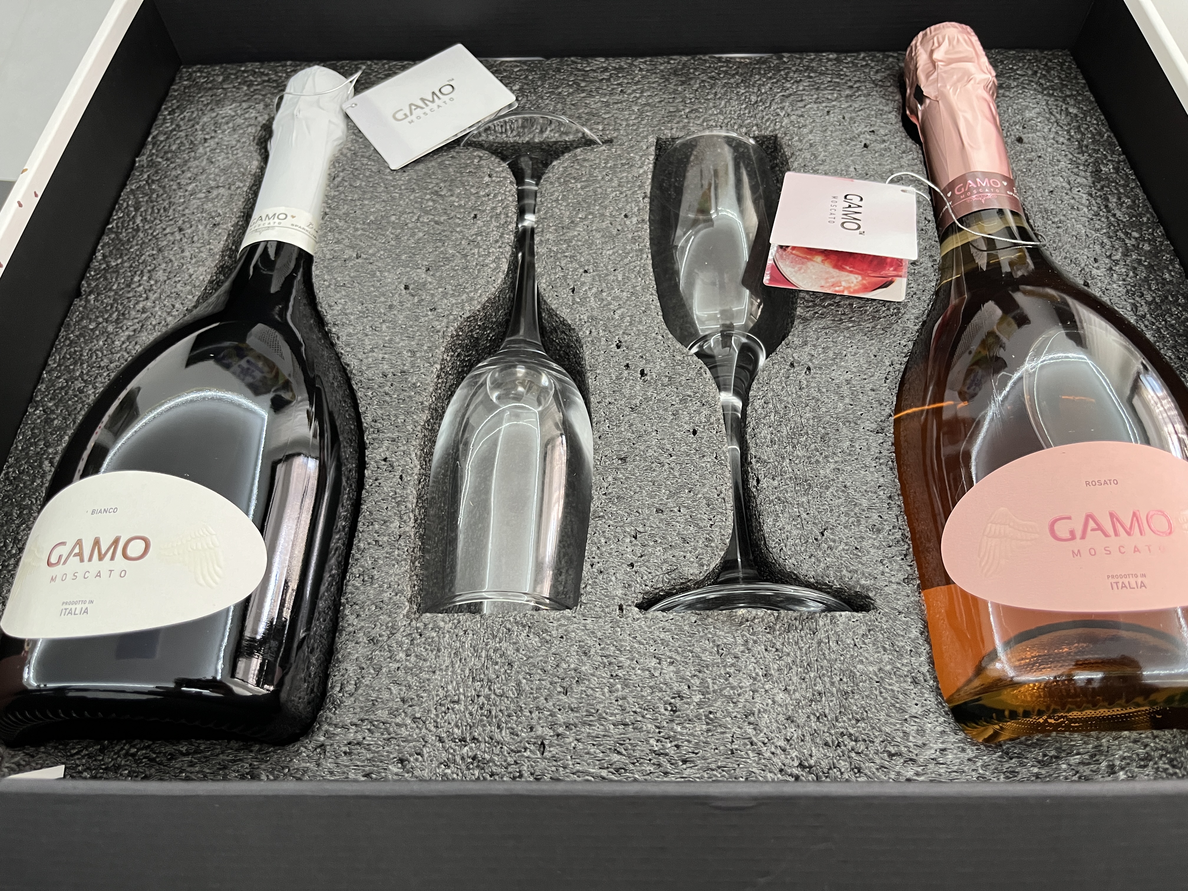 卡伯纳意大利莫斯卡托原瓶进口起泡气泡酒750ml*2双支礼盒含两酒杯中秋 实拍图