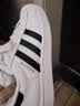 adidas SUPERSTAR复古低帮贝壳头运动板鞋男女阿迪达斯官方三叶草   白/一号黑 (推荐女生选小半码)   42.5 42.5(265mm)女生推荐选小半码 晒单实拍图