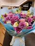 艾斯维娜教师节鲜花速递向日葵混搭花束生日礼物全国同城配送 11朵香槟玫瑰+百合混搭花束 实拍图