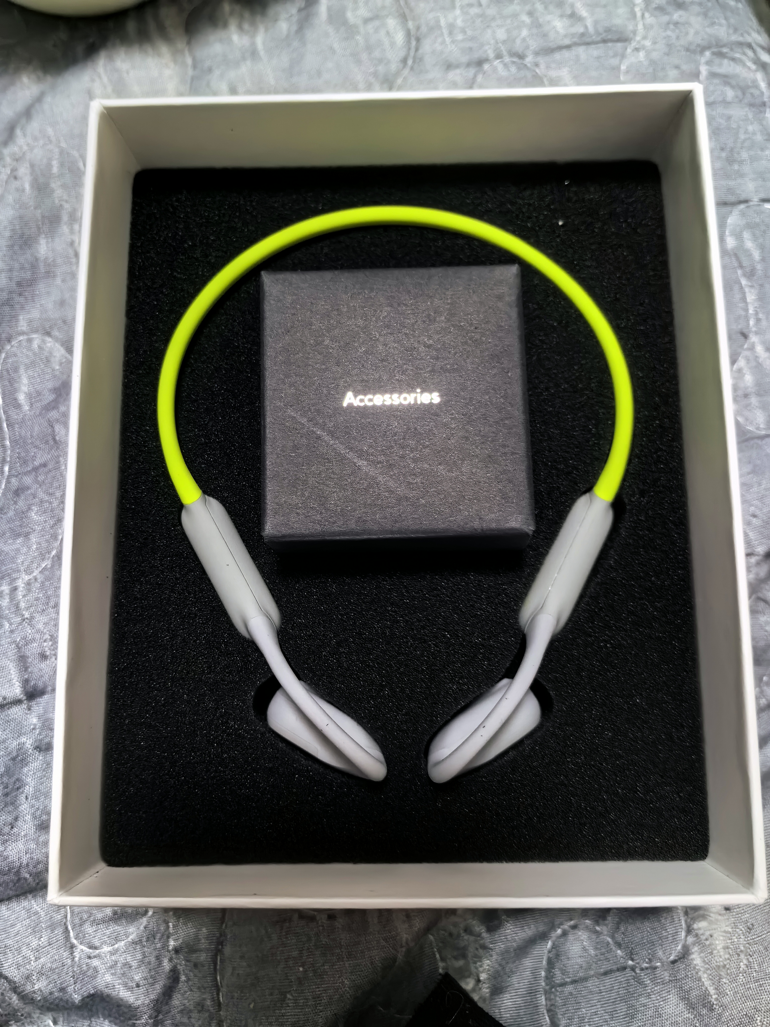 兰士顿AirWave Pro开放式蓝牙耳机无线气骨传导概念 运动耳机跑步骑行超长续航适用于苹果华为 闪电绿 实拍图
