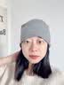 爱宝适月子帽春秋产后孕妇出院双层防风产妇帽睡眠帽堆堆帽灰色 M521 实拍图