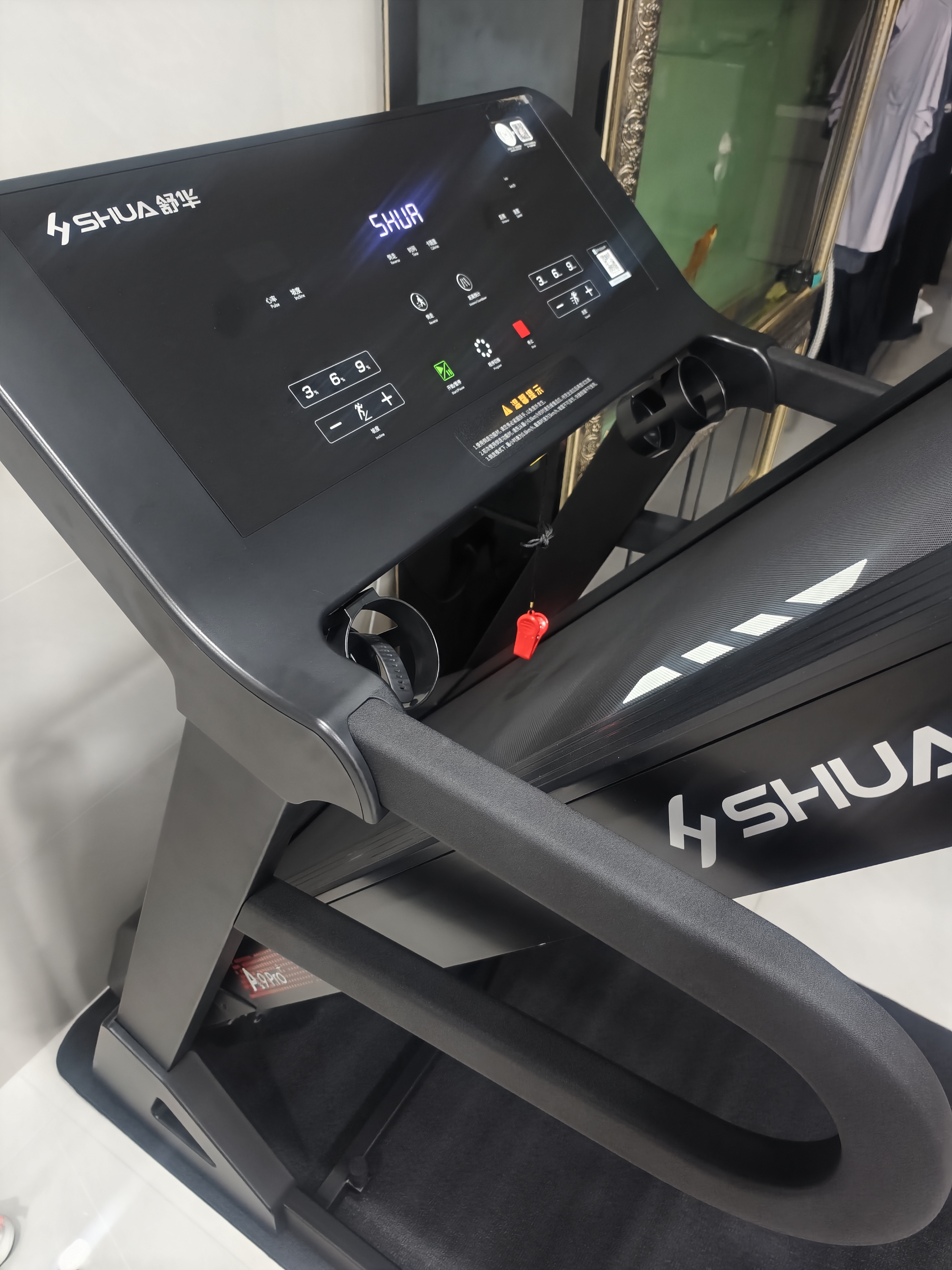 舒华（SHUA）A9pro马拉松跑步机家庭用爬坡可折叠降噪运动智能倒走健身房器材 全能王A9pro+-TPE-S静音缓震/18%大坡度 实拍图