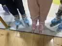 361°儿童轮滑鞋初学者中小学男童女童溜冰鞋闪光轮旱冰鞋套装 粉色M码 实拍图
