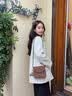 15MINS包包女2026新款斜跨小包单肩包高级感休闲仿麂皮女包生日礼物送 实拍图